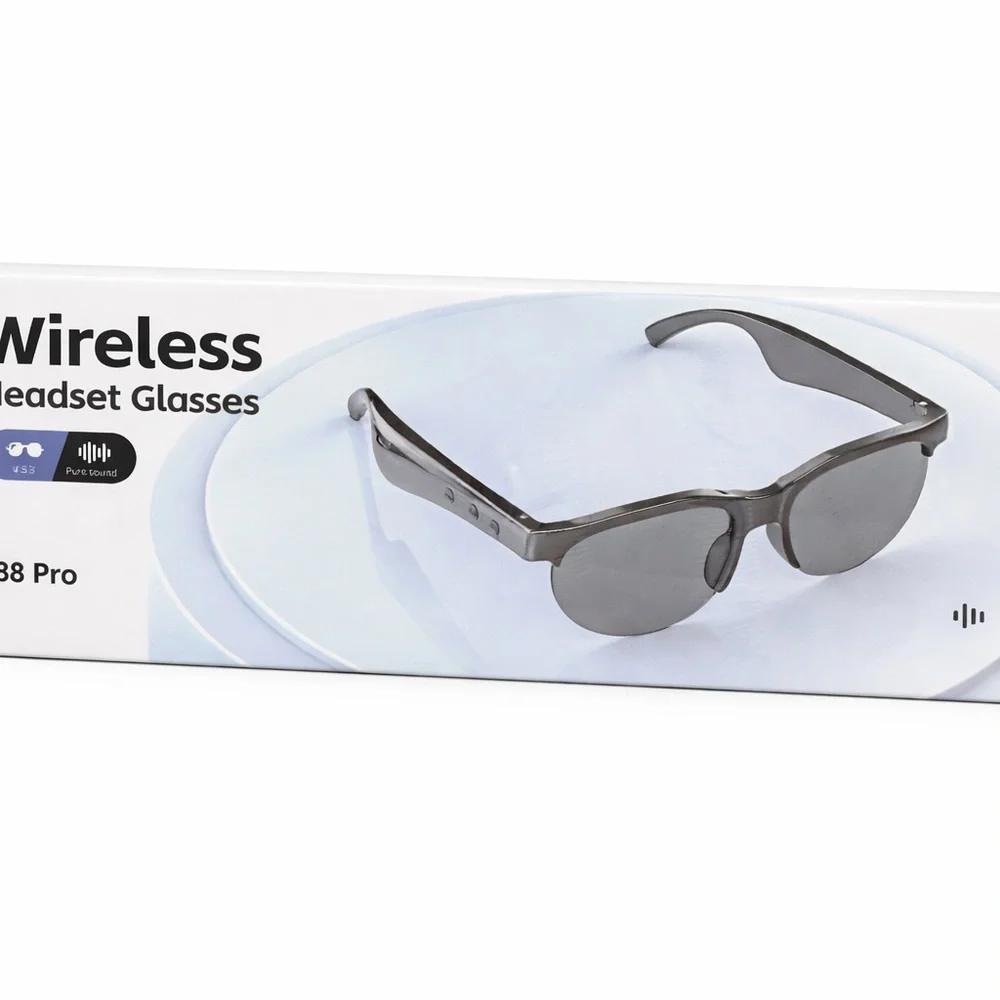 Wireless Headset Glasses S88 Pro - Black